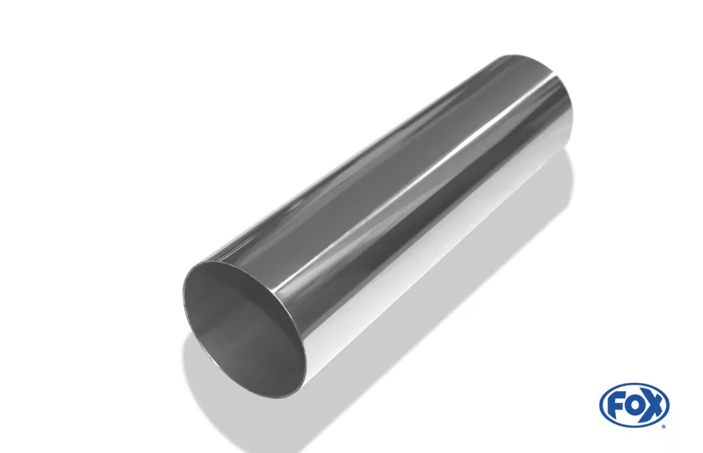 Anschweißendrohr Typ 10  Ø 80 mm / Länge: 300 mm  - rund / uneingerollt / gerade / ohne Absorber