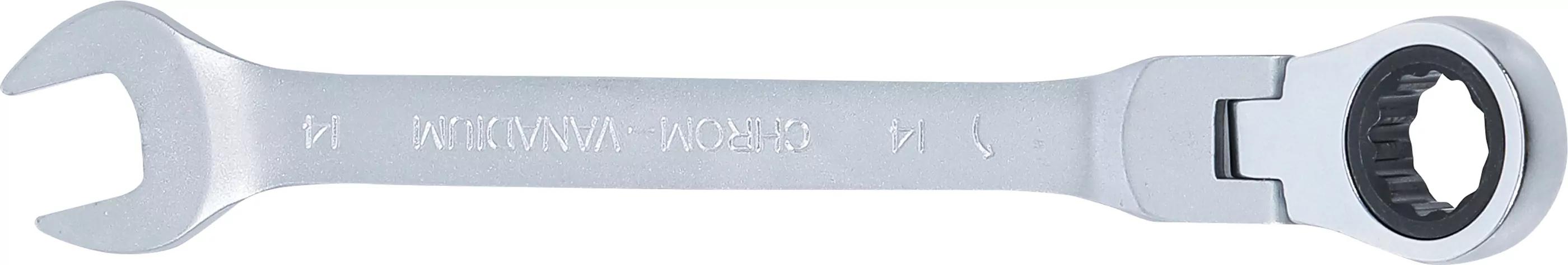 Ratschenring-Maulschlüssel | abwinkelbar | SW 14 mm