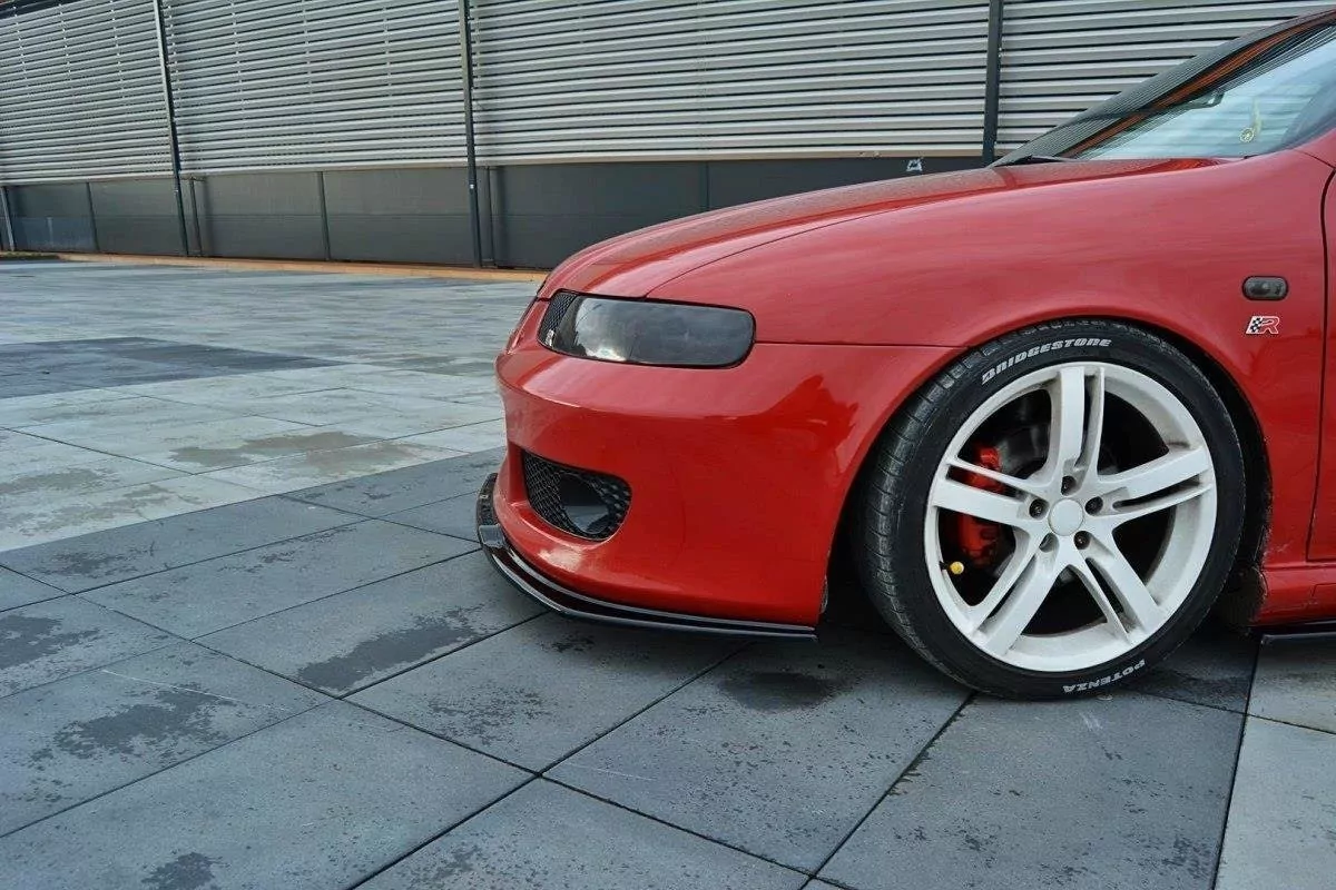 Front Ansatz Passend Für V.1 Passend Für Seat Leon Mk1 Cupra Schwarz Hochglanz Schwarz Hochglanz