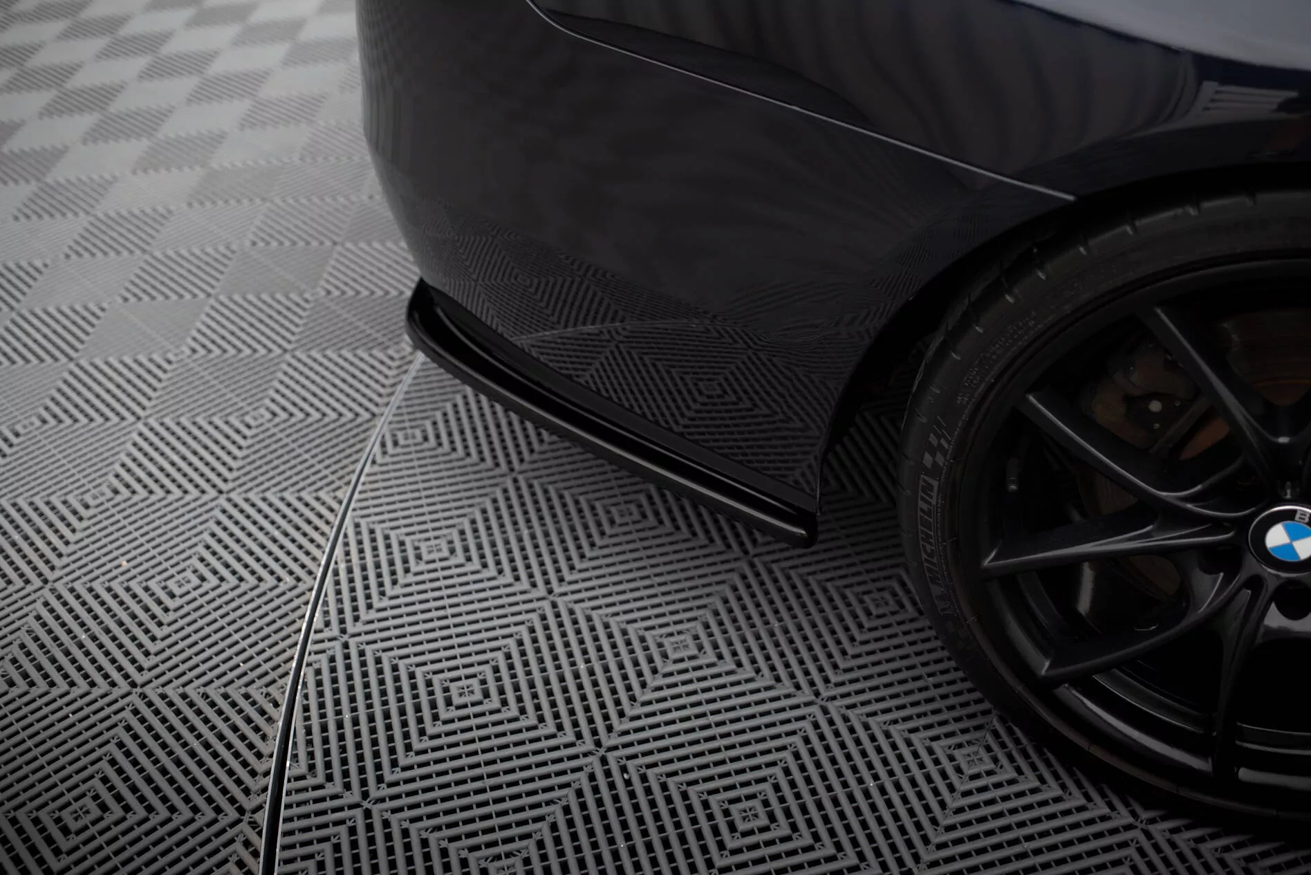 Heck Ansatz Flaps Diffusor Passend Für Diffusor Passend Für BMW 5er F11 M Paket (mit Zwei Einzel Endrohren) Schwarz Hochglanz Schwarz Hochglanz