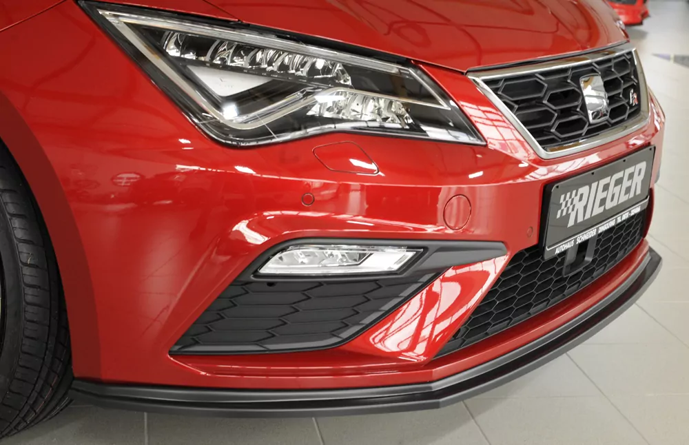 Rieger Spoilerschwert für Seat Leon Cupra (5F) | 5-tür. 01.17- (ab Facelift) für orig. FR-/ Cupra-Frontschürze
