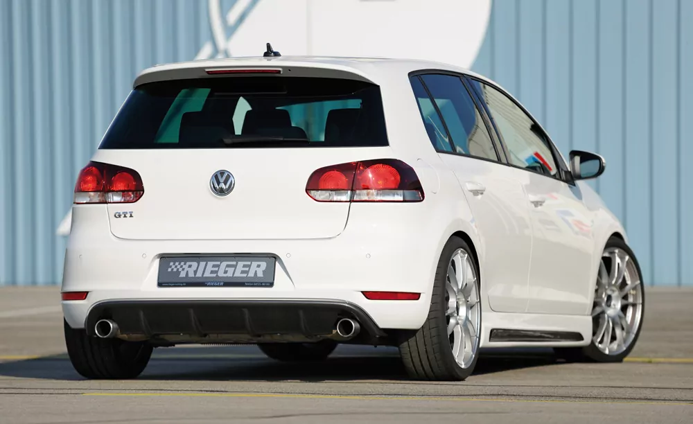 Rieger Heckeinsatz für VW Golf 6 GTI - Cabrio   carbon optik
