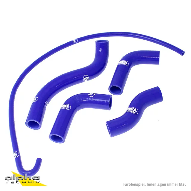 SAMCO SPORT Siliconschlauch Kit blau für Kawasaki Z750 Modelljahr 2004-2006