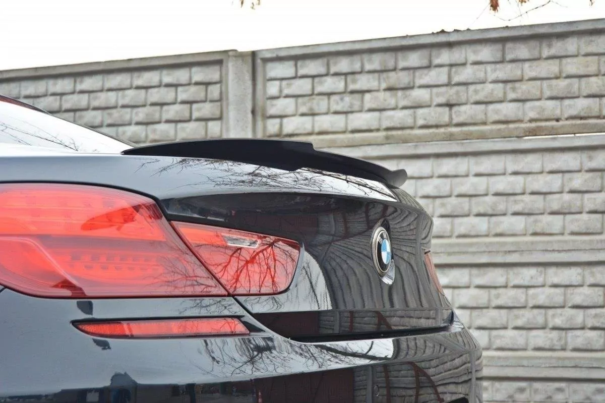 Spoiler CAP Passend Für Passend Für BMW 6er Gran Coupé M Paket Schwarz Hochglanz Schwarz Hochglanz