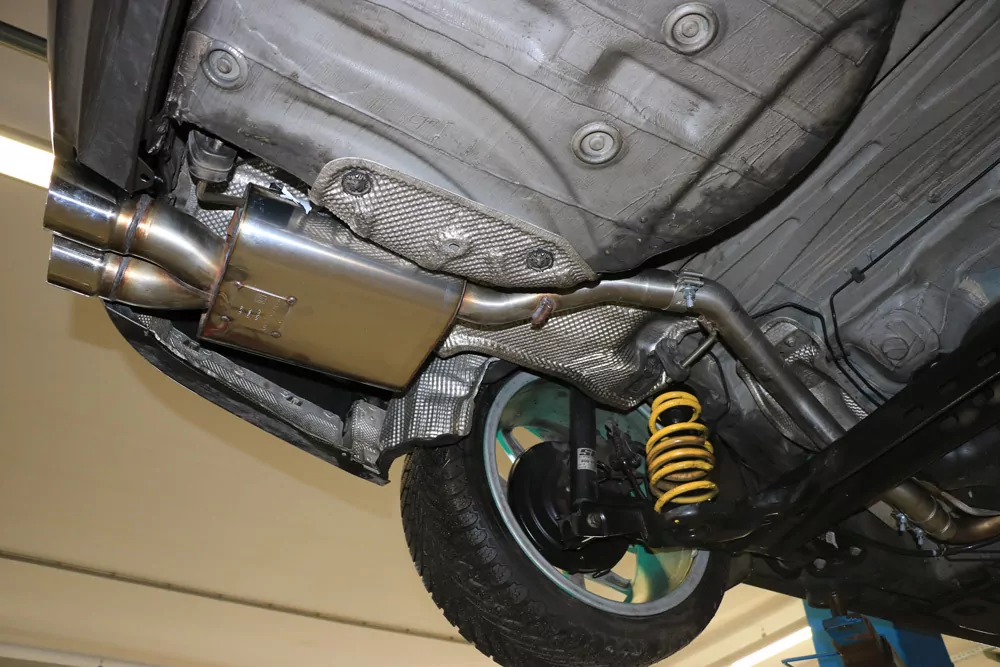 Seat Leon 5F ST - Starre Hinterachse  Endschalldämpfer - 2x90 Typ 25