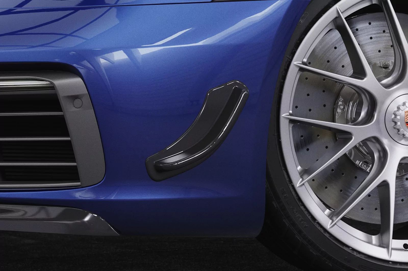 Performance Flaps für Porsche 911 / 992/991/997/996, Boxster 981, Cayman 981C FP015 Strukturiert (schwarz matt)