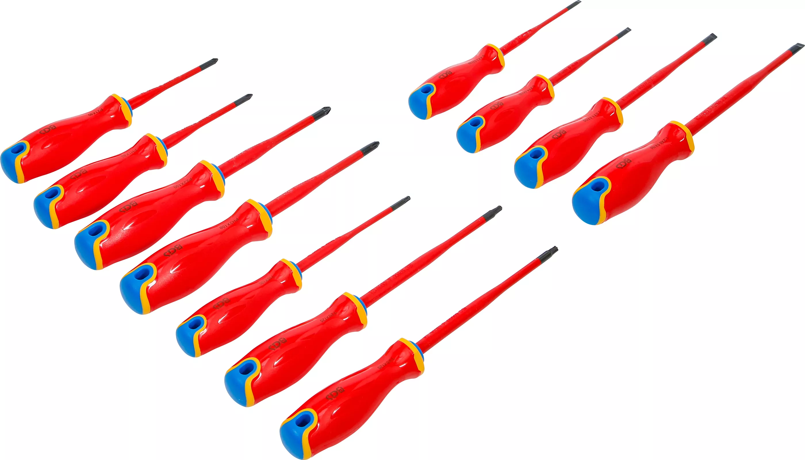 VDE-Schraubendreher-Satz | extra dünne Spitze | 11-tlg.