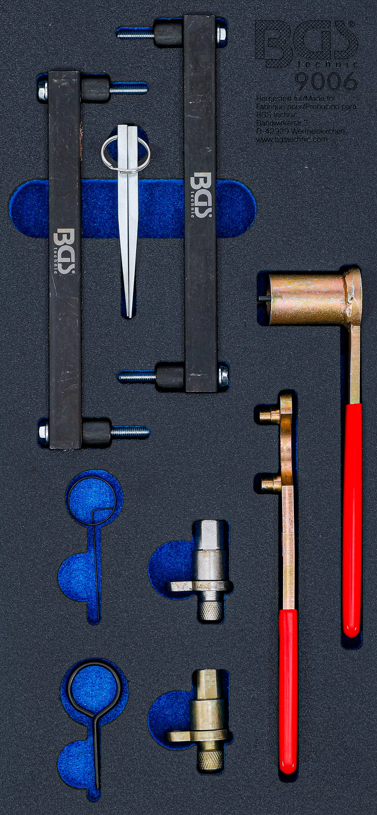 Werkstattwageneinlage 1/3: Motor-Einstellwerkzeug-Satz | für Land Rover, Jaguar V8