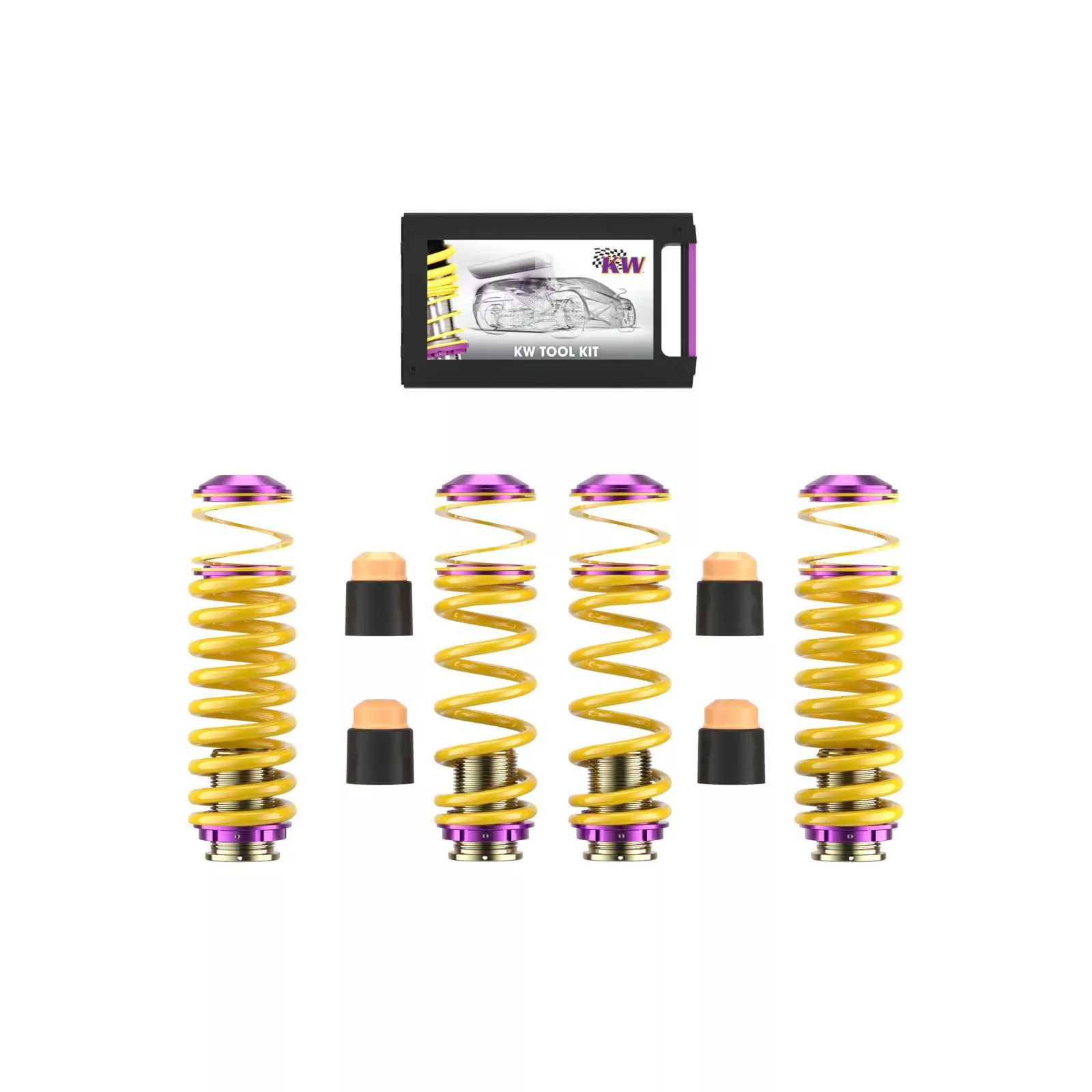 KW Höhenverstellbarer Federnsatz (Gewindefedern) AUDI R8 (4S) Spyder 4S9, 42 Allrad 05/2016-