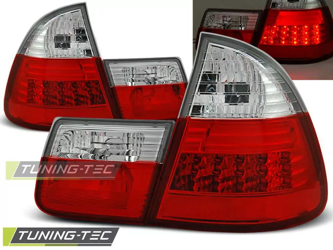 Led Tail Lights Red White Fits Bmw E46 99-05 Touring