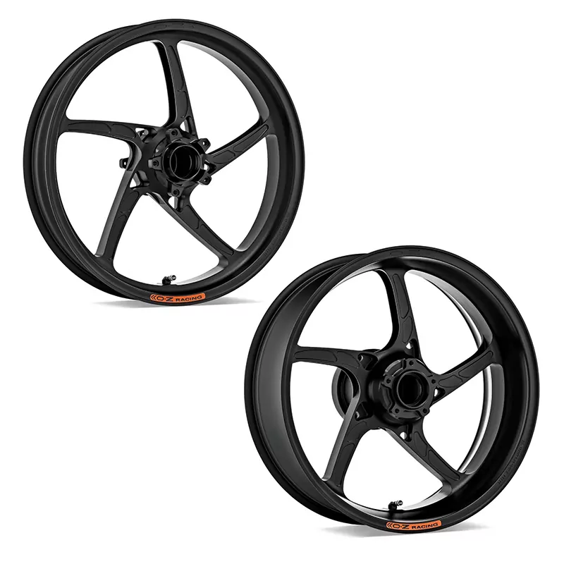 OZ Piega Aluminium Satz schwarz matt für Kawasaki Z900RS ZR900C / ZR900K 2018-2023