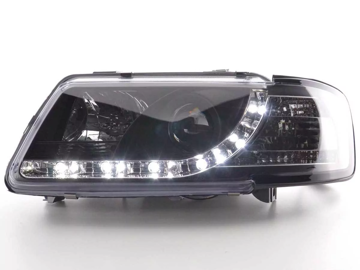 Scheinwerfer Set Daylight LED TFL-Optik Audi A3 Typ 8L Bj. 96-00 schwarz
