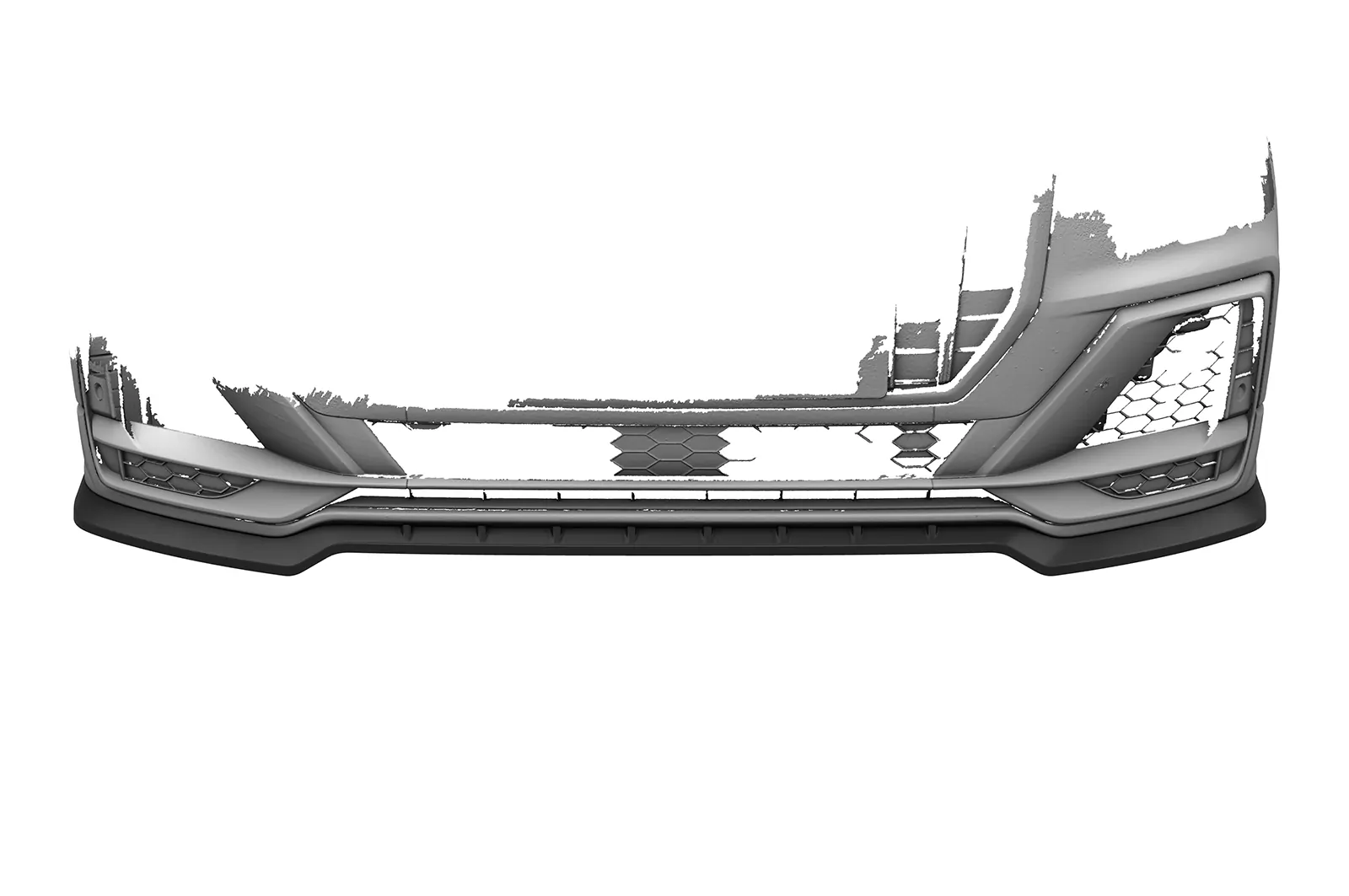 Cup-Spoilerlippe mit ABE für Audi SQ2 (GA) CSL839 Schwarz Strukturiert