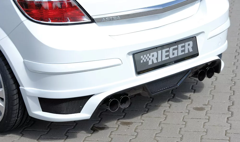 Rieger Halbanlage ab Kat, für RIEGER-Heckansatz für Opel Astra H | Schrägheck  1.6l Turbo 132 kW, 2.0l Turbo 125 kW / 147 kW