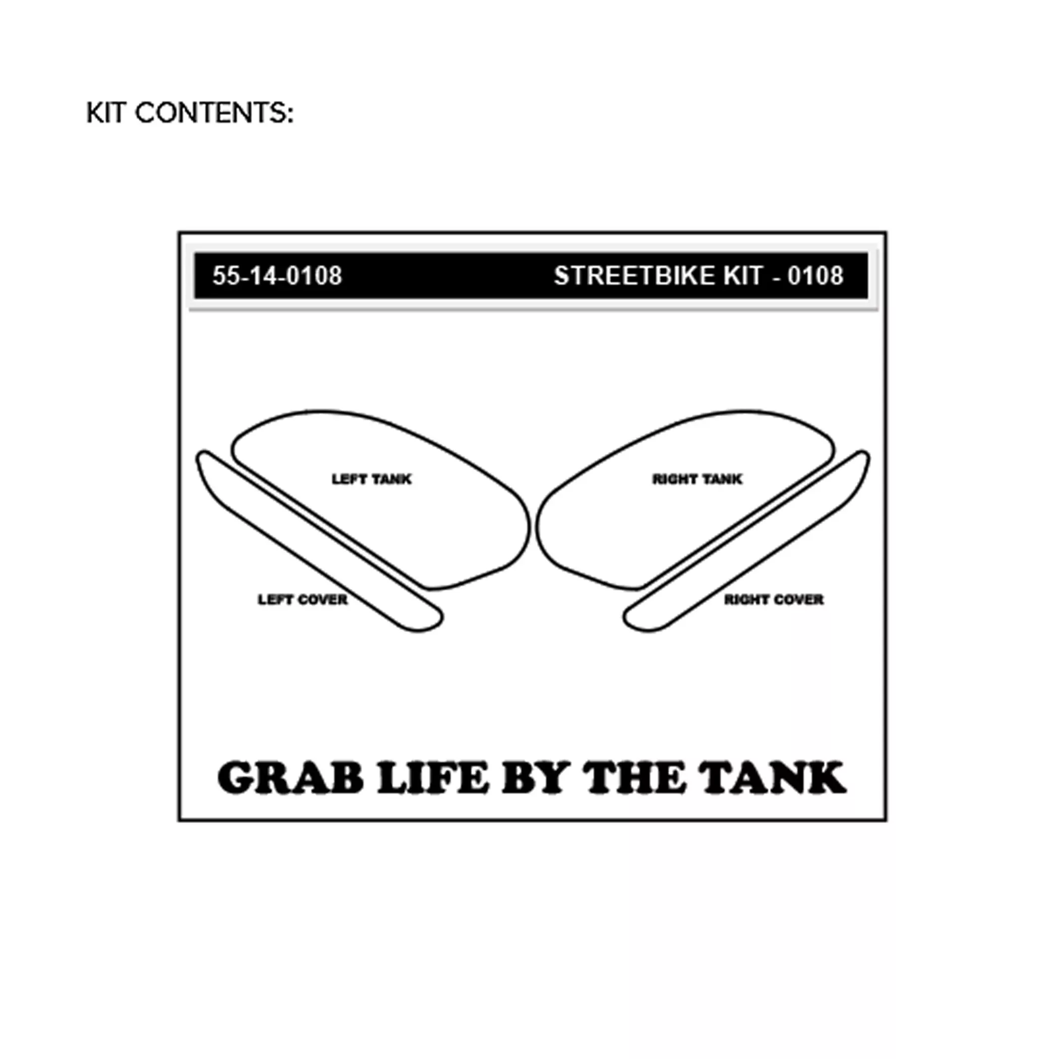 Stompgrip Traction Pad Icon für Kawasaki Ninja H2 15-22 Hybrid