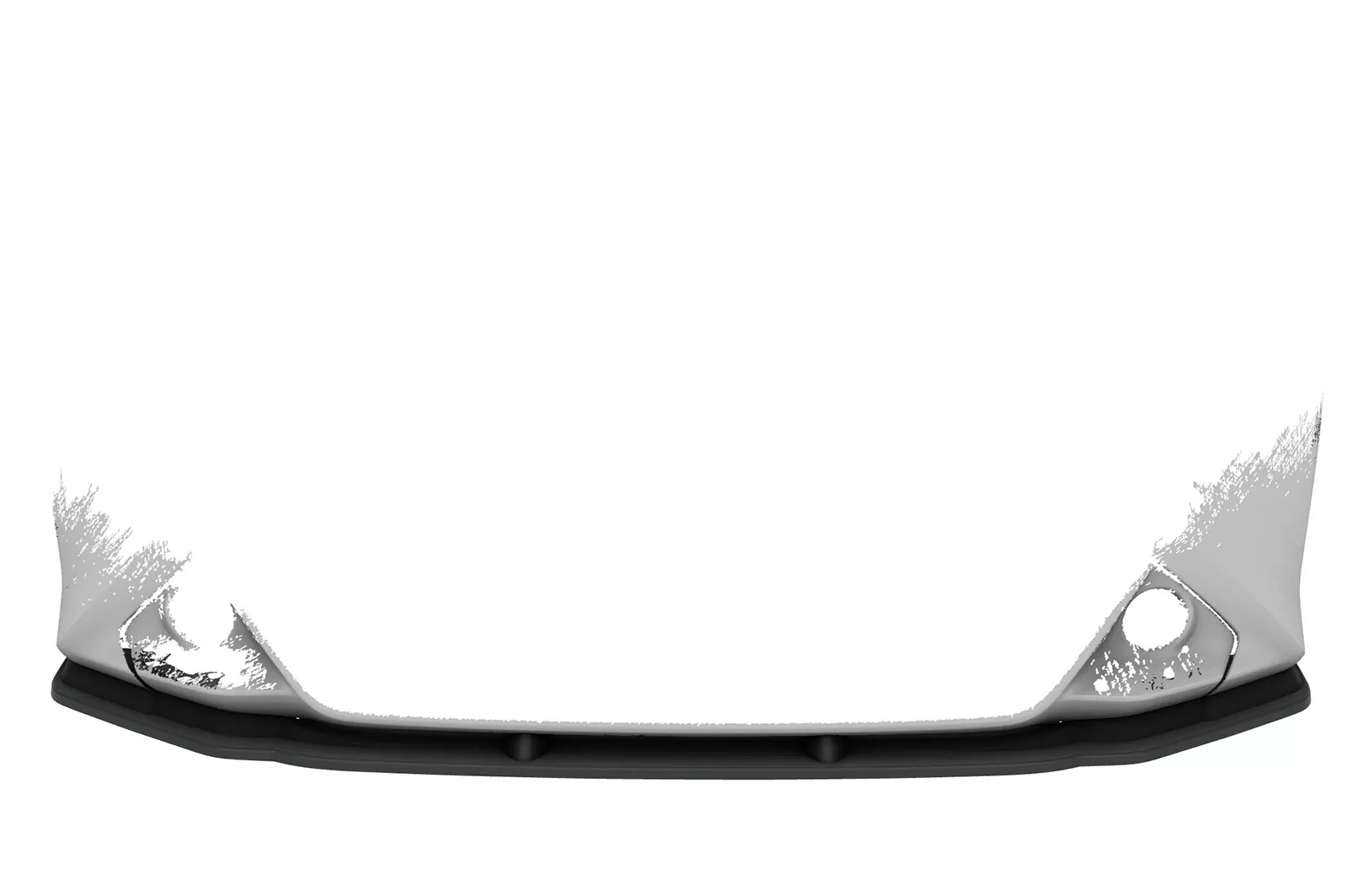 Cup-Spoilerlippe mit ABE für Toyota Aygo 2 Facelift CSL548 Schwarz Strukturiert