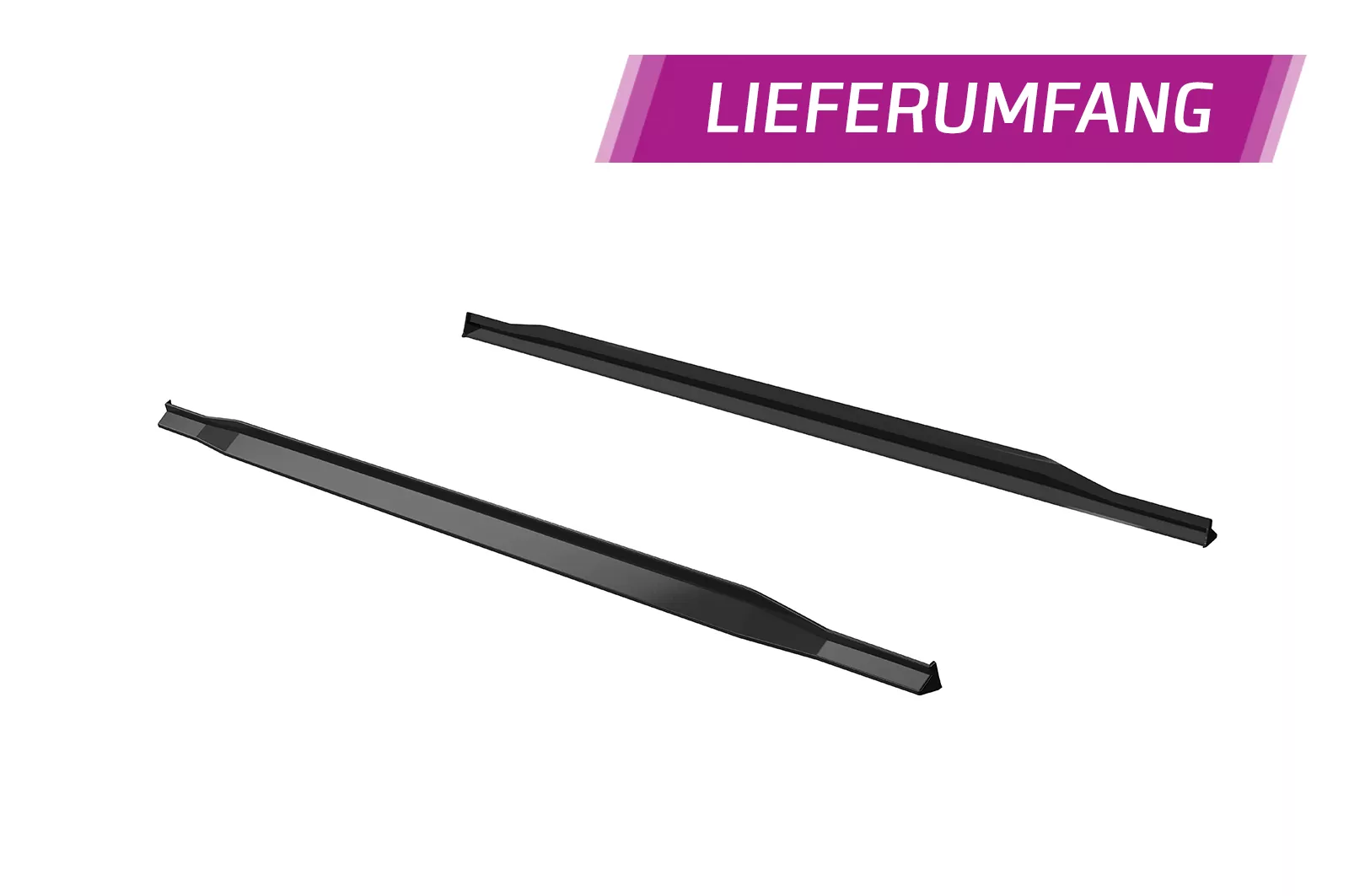 Seitenschweller für Opel Corsa F SS541 Schwarz Strukturiert