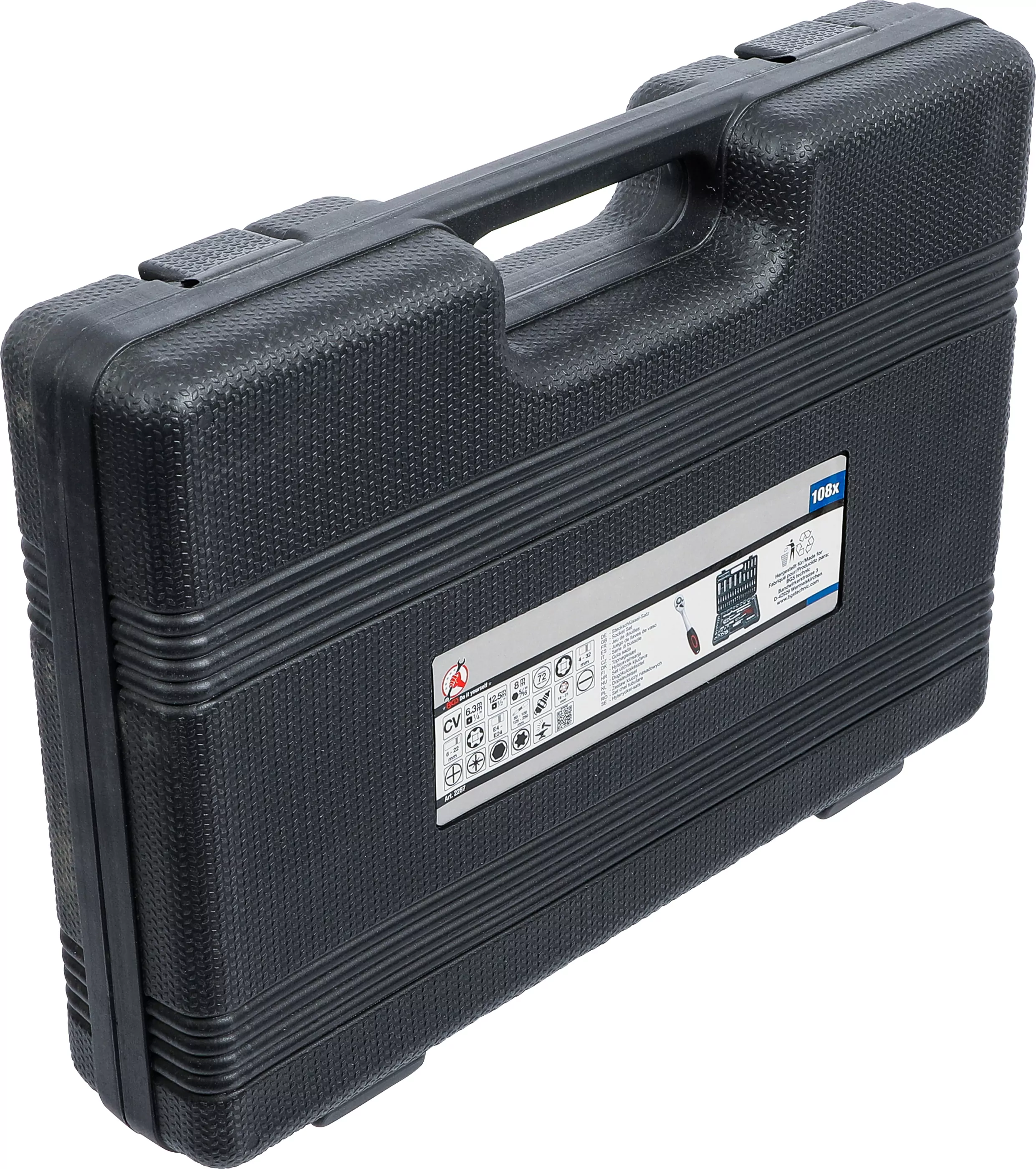 Steckschlüssel-Satz | Antrieb 6,3 mm (1/4") / 12,5 mm (1/2") | 108-tlg.