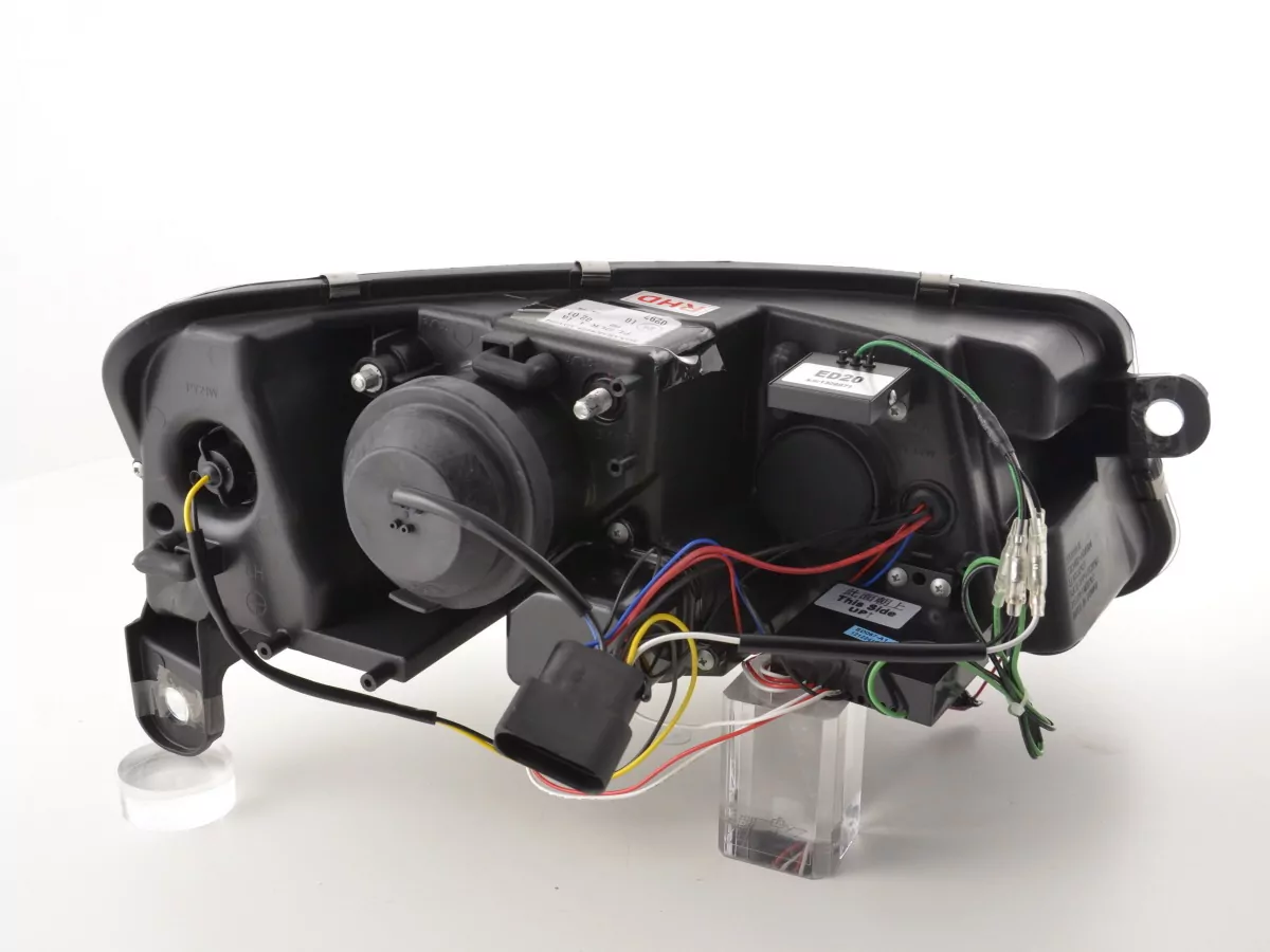 Scheinwerfer Set Daylight LED TFL-Optik Audi A6 Typ 4F Bj. 04-08 chrom für Rechtslenker