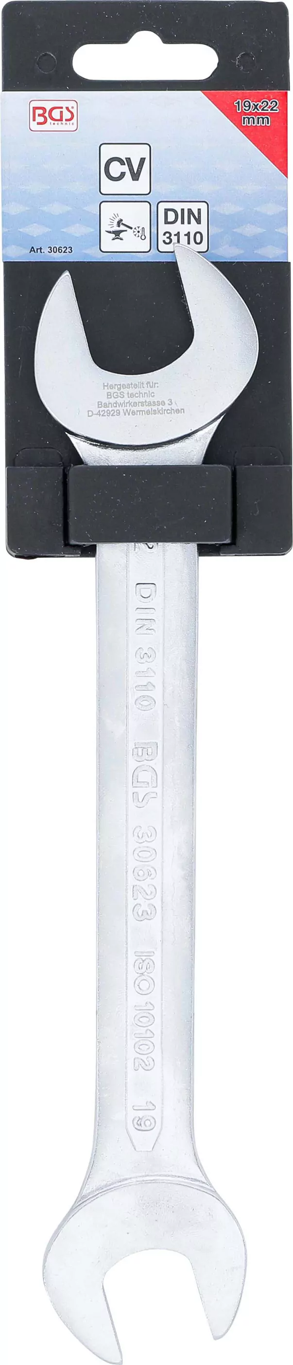 Doppel-Maulschlüssel | SW 19 x 22 mm