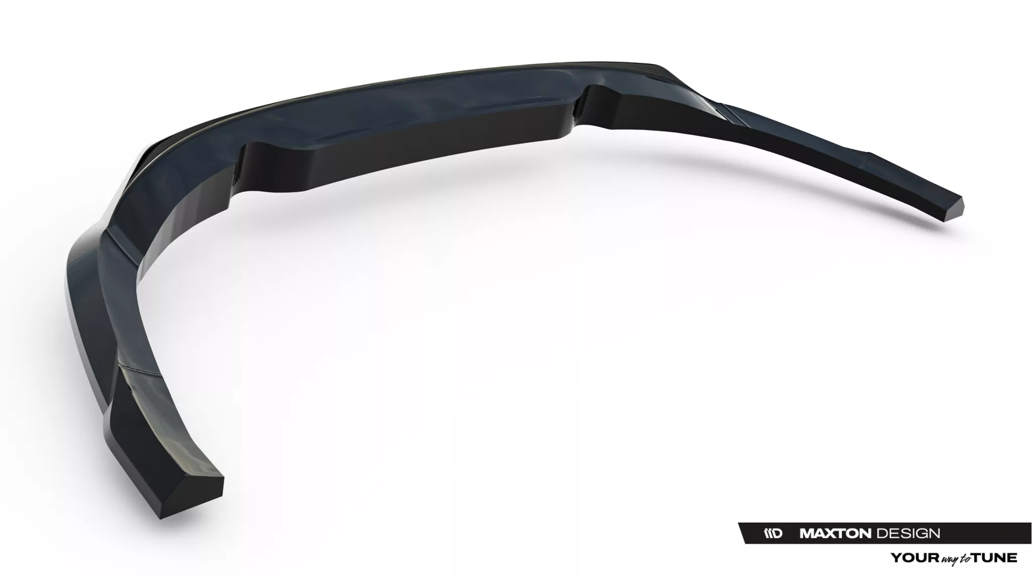 Mittlerer Cup Diffusor DTM Look Heck Ansatz Für Jaguar F-Pace R-Sport Mk1 Facelift Schwarz Hochglanz