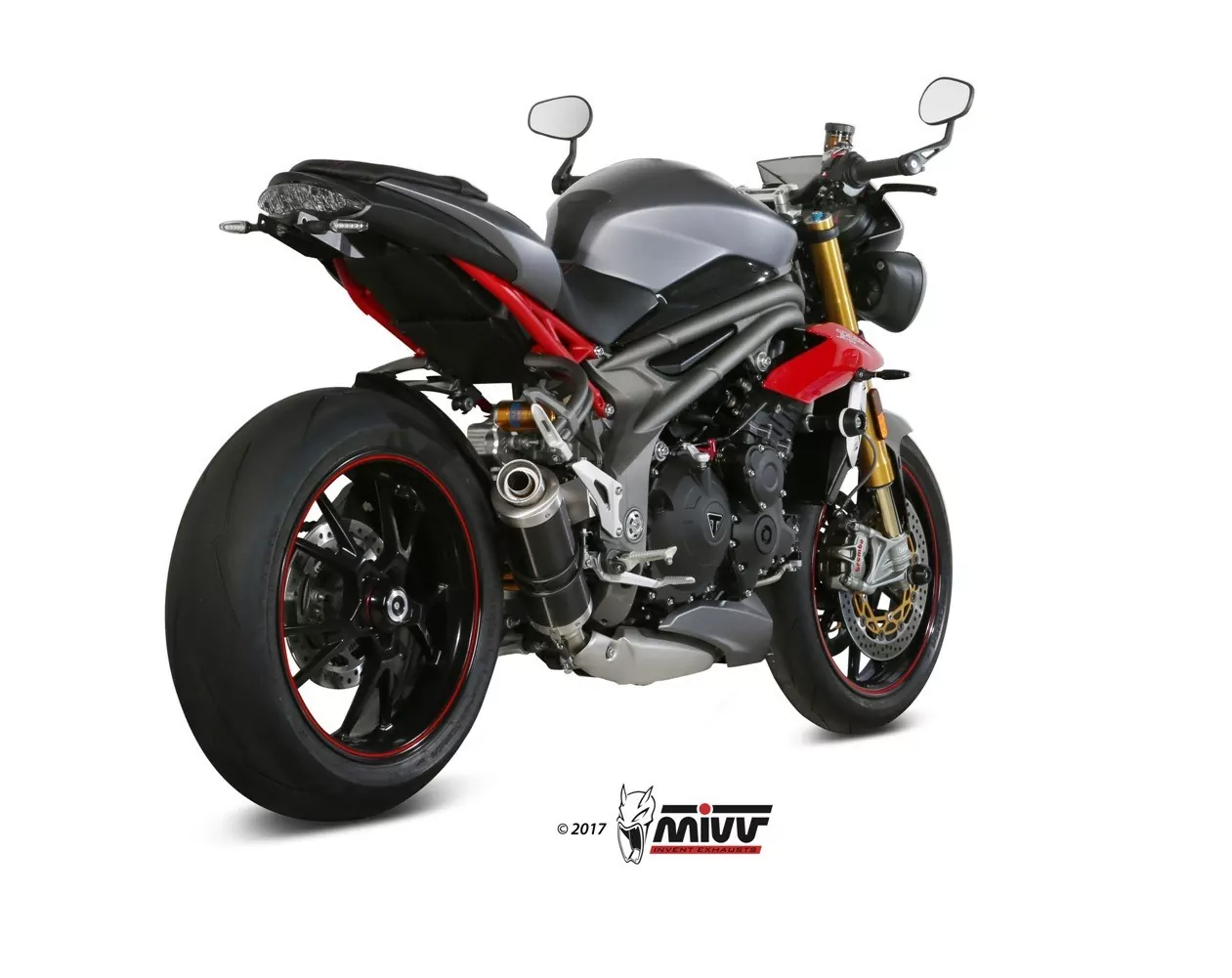MIVV GP Black Steel Triumph Speed Triple 1050 ´16-