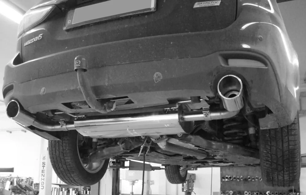 Mazda 6 - GJ Kombi  Endschalldämpfer quer Ausgang rechts/links - 1x100 Typ 16 rechts/links