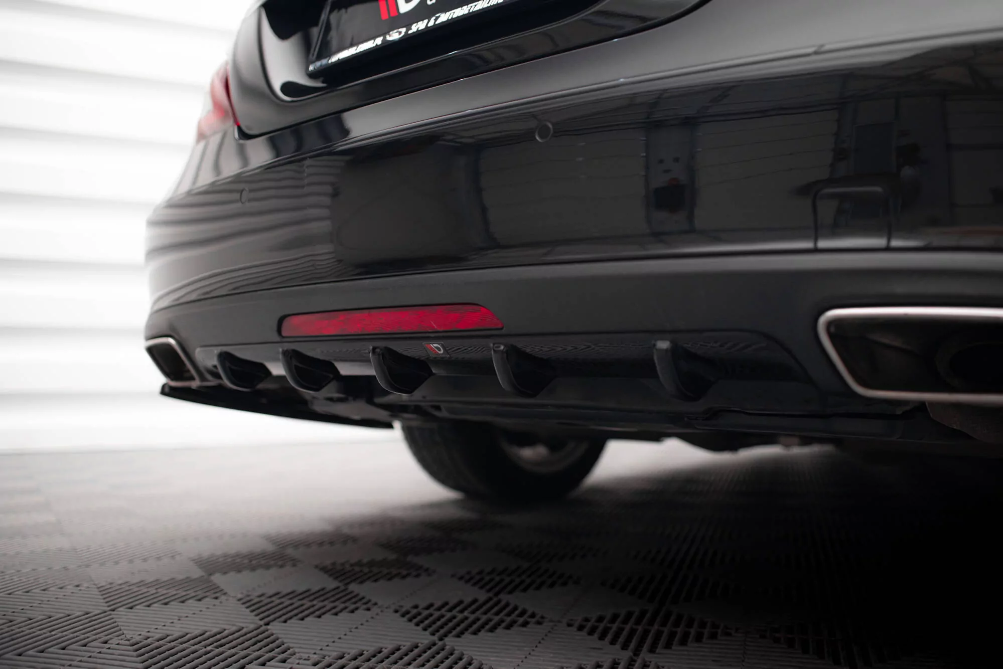 Diffusor Heck Ansatz Passend Für Passend Für Mercedes CLS C218 Schwarz Hochglanz Schwarz Hochglanz