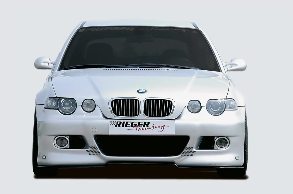 Rieger Spoilerstoßstange für BMW 3er E46 - Compact 02.02- (ab Facelift) carbon optik