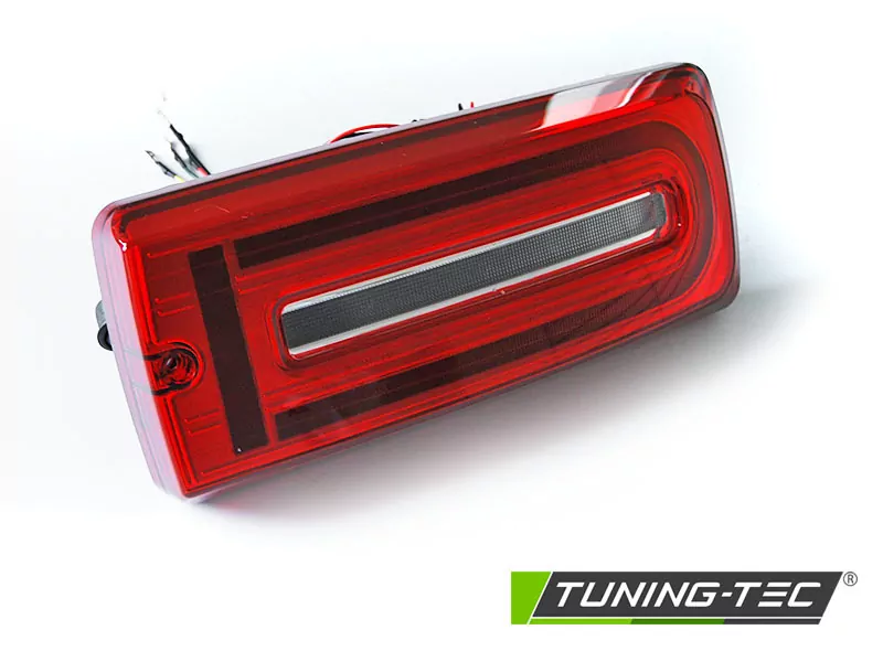Led Bar Tail Lights Red White Fits Mercedes W463 G-class 90-18