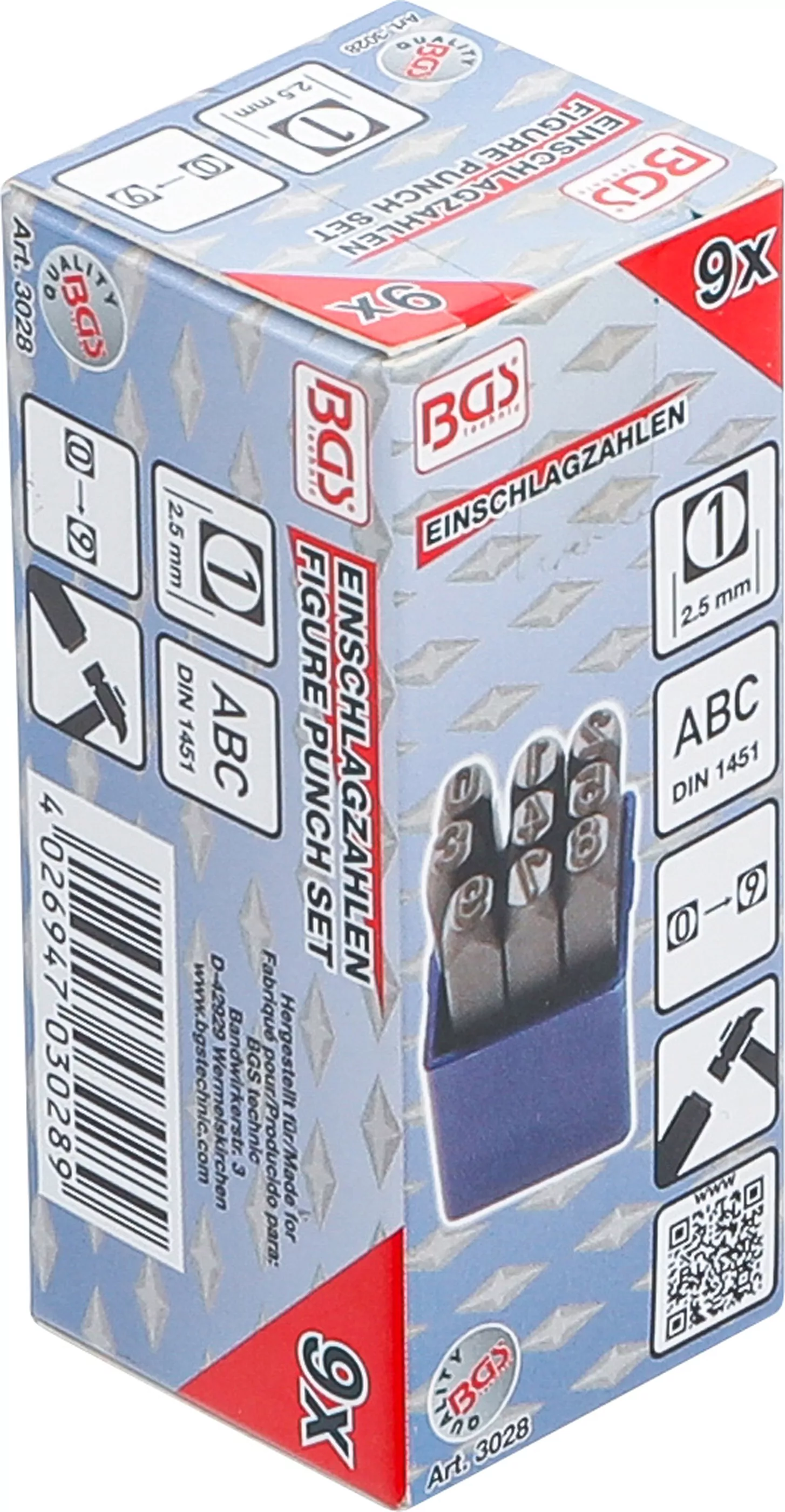 Einschlagzahlen | 2,5 mm