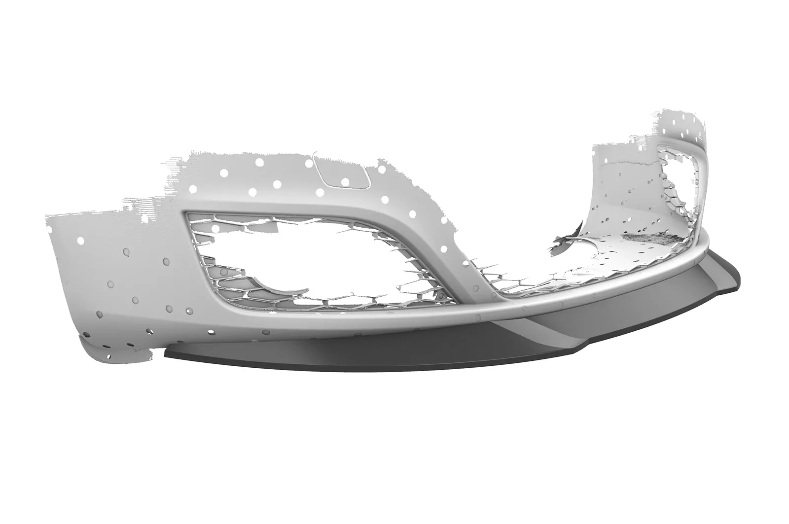 Cup-Spoilerlippe mit ABE für Seat Exeo CSL369 Strukturiert (schwarz matt)