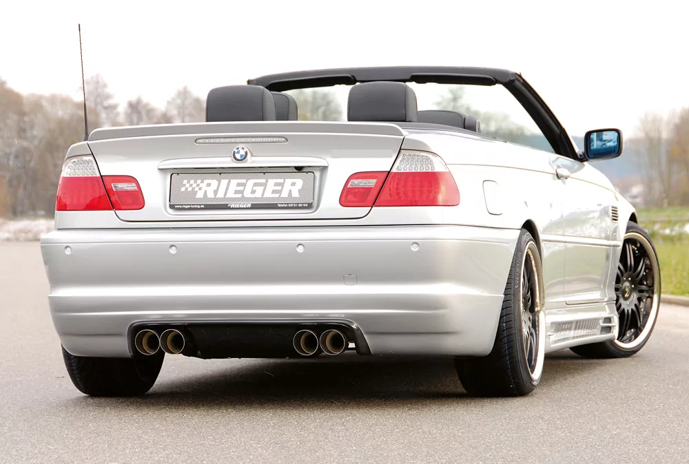 Rieger ESD, M3-Optik 4x90mm mittig Typ 14 für BMW 3er E46 | Coupé  BMW E46  320d  2.0l Diesel 100/110kW