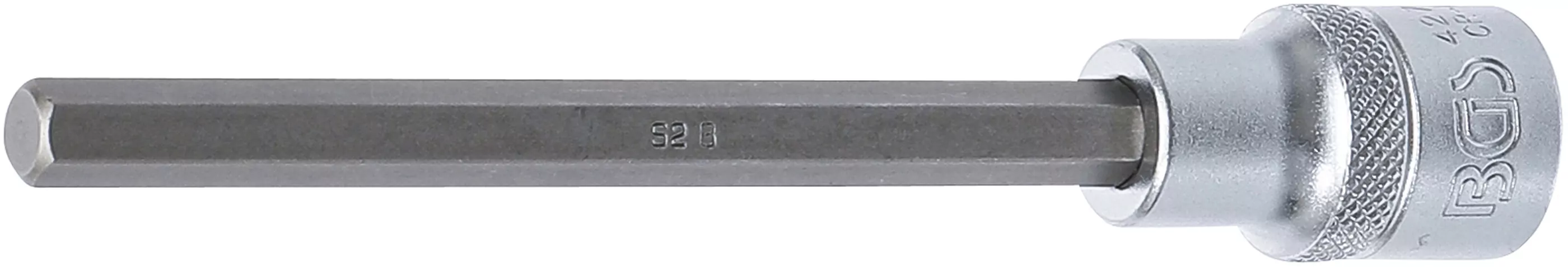 Bit-Einsatz | Länge 140 mm | Antrieb Innenvierkant 12,5 mm (1/2") | Innensechskant 8 mm