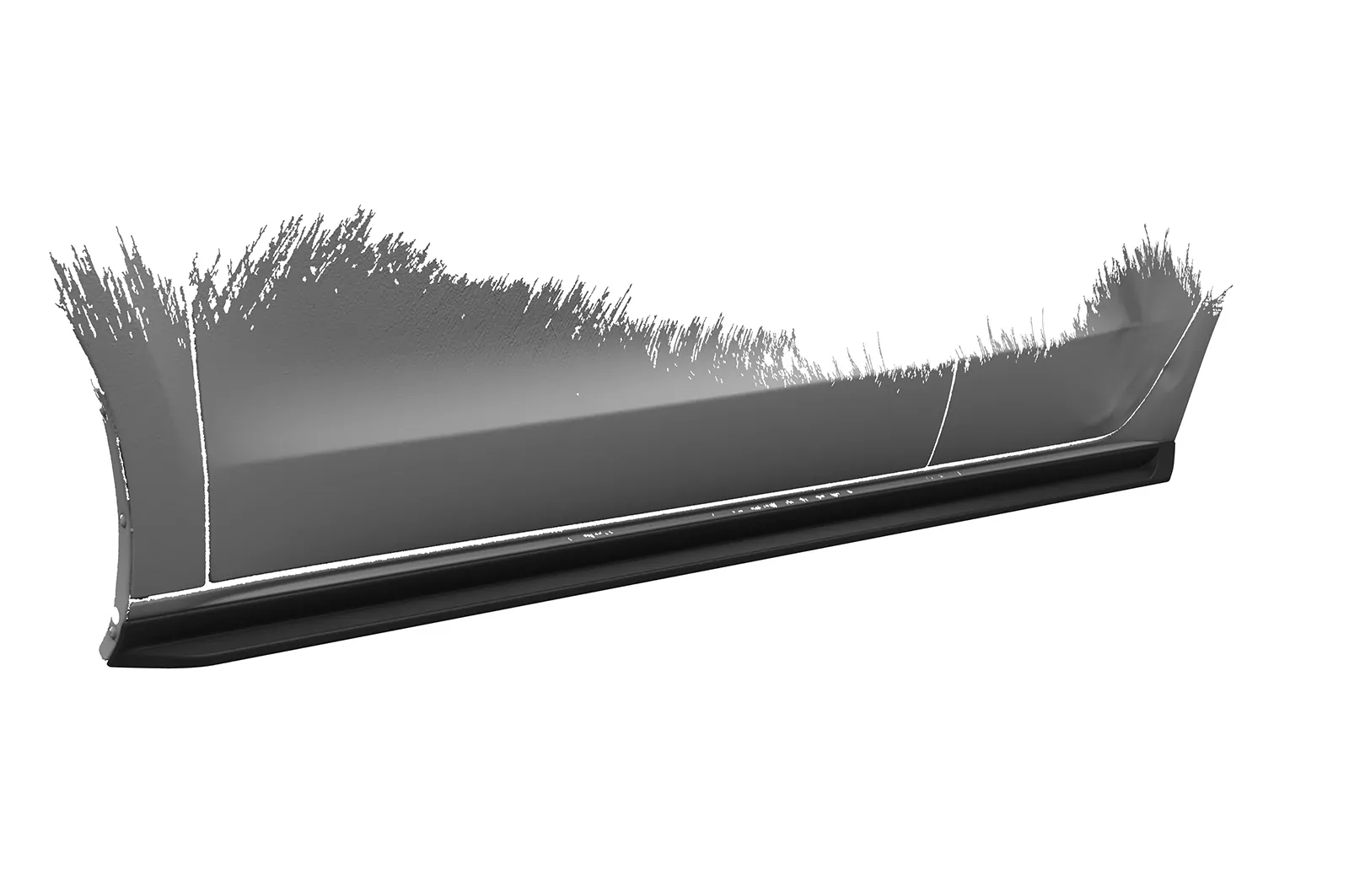 Seitenschweller für Audi A1 (8X) SS524 Schwarz Strukturiert