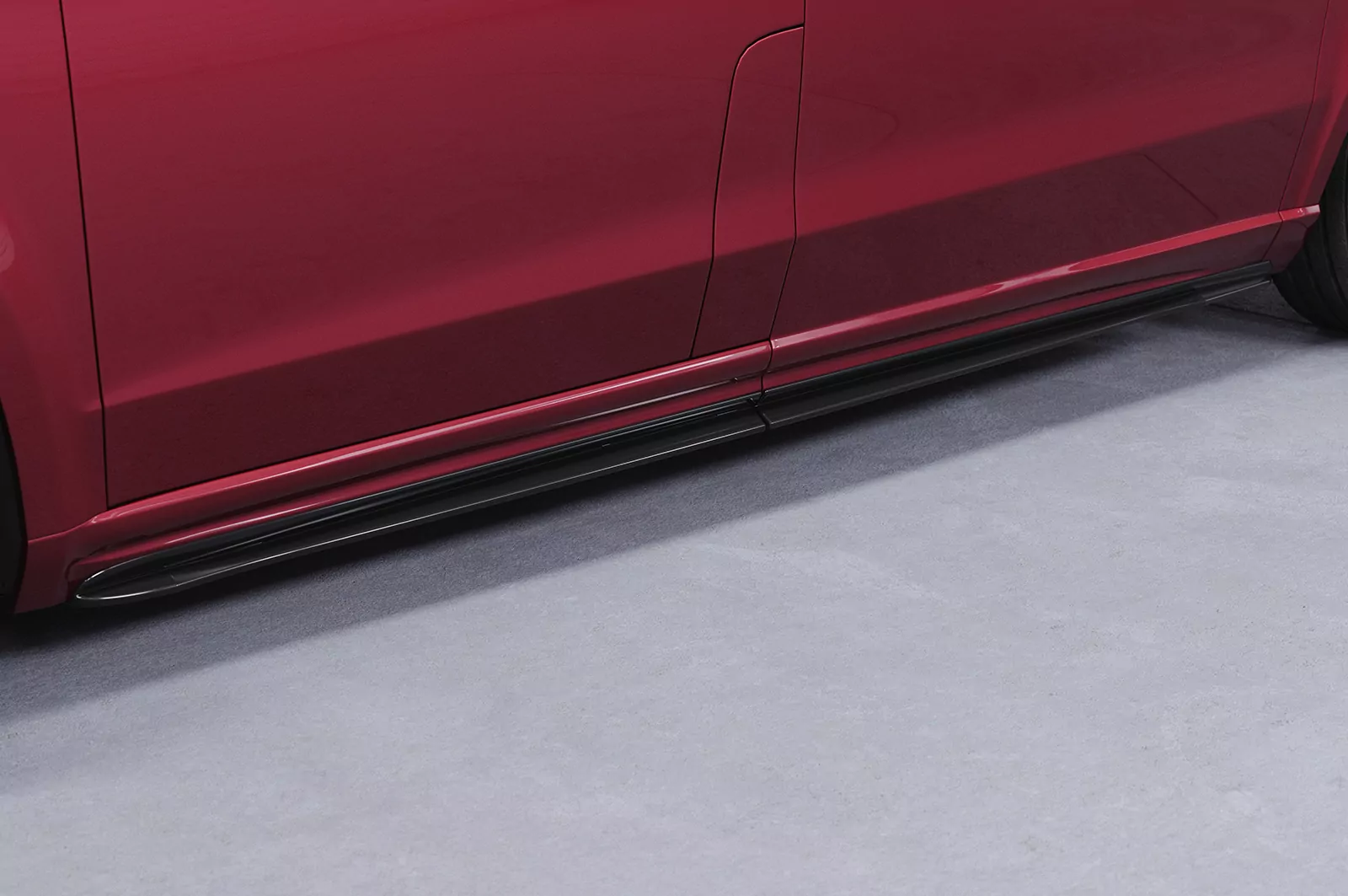 Seitenschweller für Mercedes Benz V-Klasse 447 AMG-Line SS491 Schwarz Strukturiert