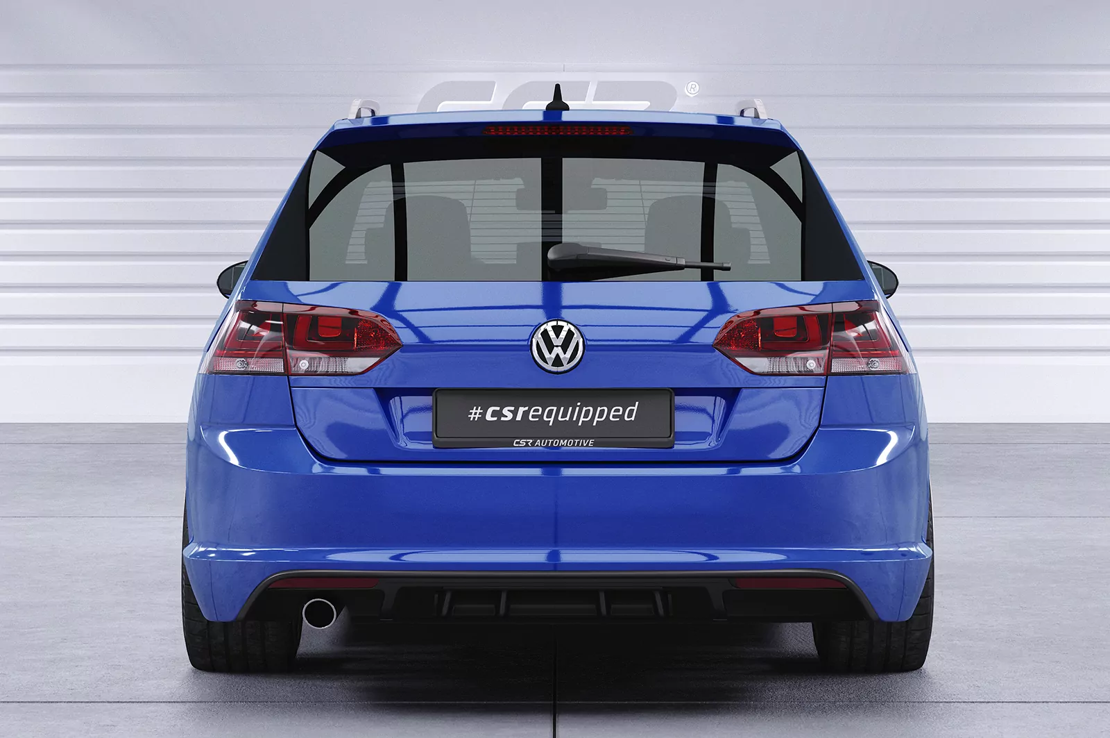 Heckansatz für VW Golf 7 Variant R-Line HA242 Strukturiert (schwarz matt)