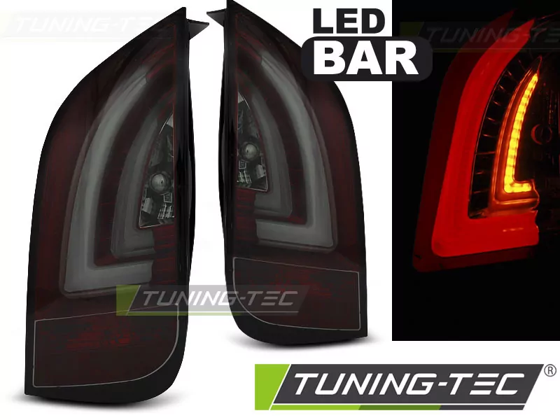Led Bar Tail Lights Red Smoke Fits Vw Up! 3.11- / Skoda Citigo 12.11- 