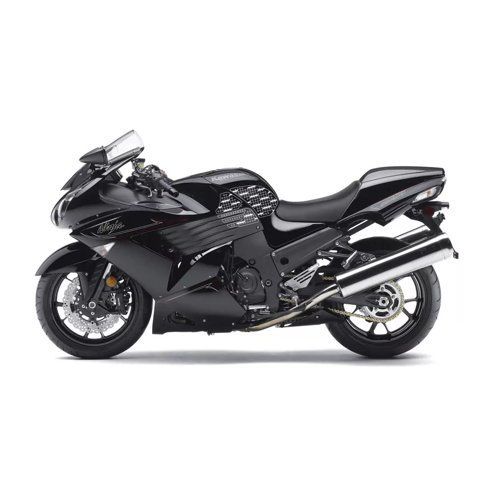 Stompgrip Traction Pad Volcano für Kawasaki ZZR 1400 06-11 Klar