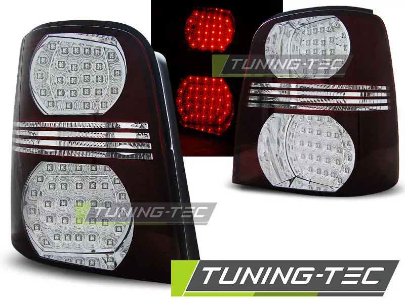 Led Tail Lights Red White Fits Vw Touran 02.03-10