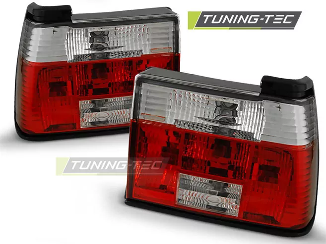 Tail Lights Red White Fits Vw Jetta 01.84-08.91