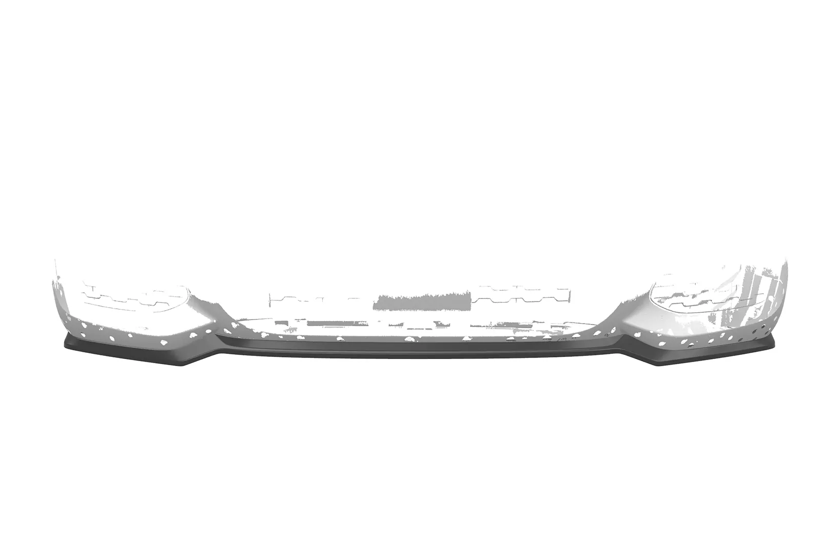 Cup-Spoilerlippe mit ABE für BMW X4 (F26) M-Paket CSL558 Schwarz Strukturiert