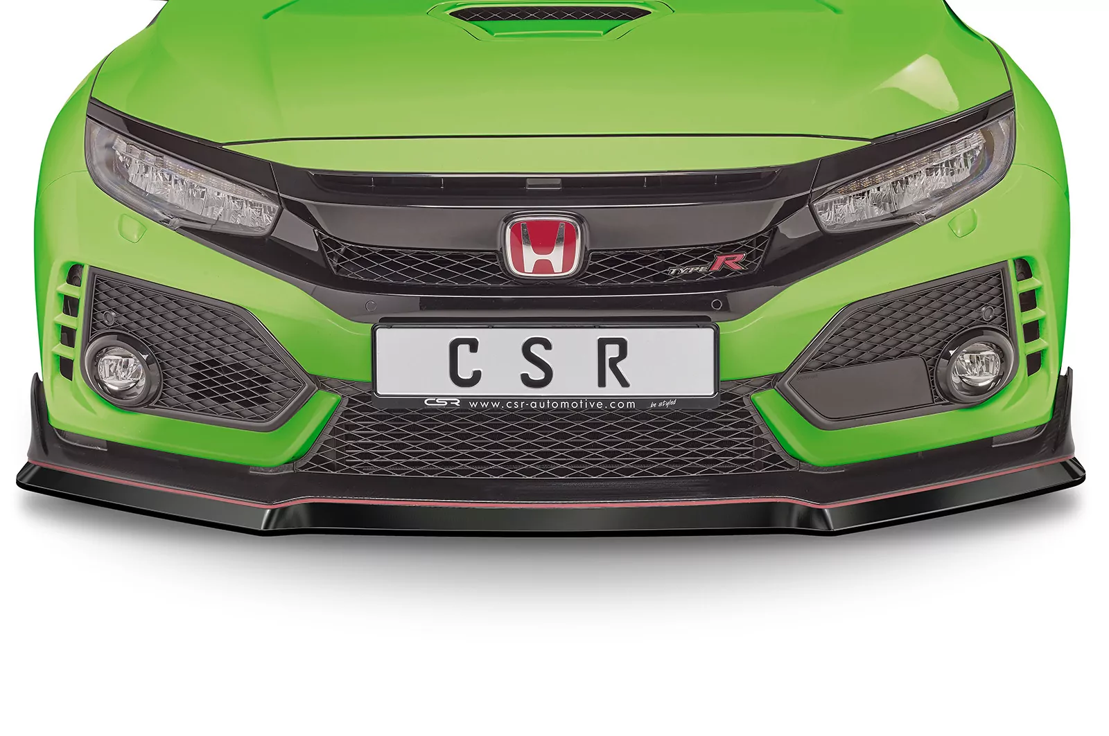 Cup-Spoilerlippe mit ABE für Honda Civic FK8 Type R CSL440 Strukturiert (schwarz matt)