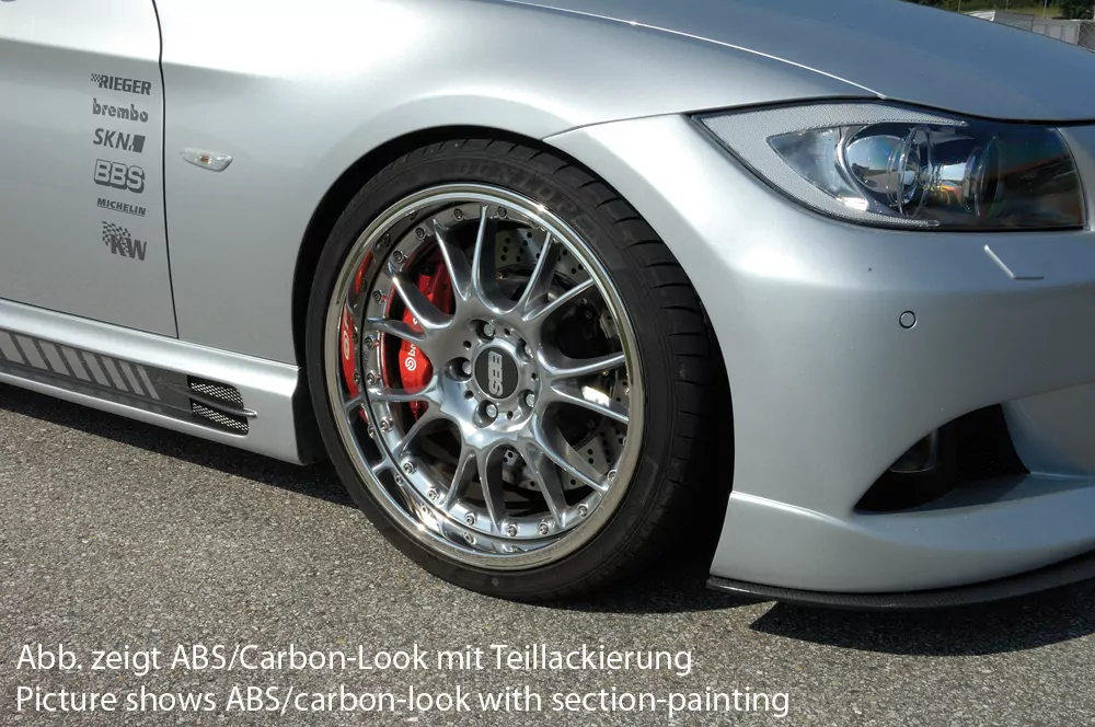 Rieger Seitenschweller rechts  carbon look für BMW 3er E90  09.08- (ab Facelift) LCI