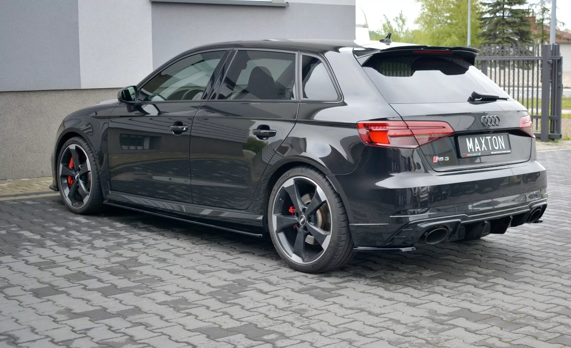 Seitenschweller Ansatz Passend Für Passend Für AUDI RS3 8V FL SPORTBACK Schwarz Hochglanz Schwarz Hochglanz