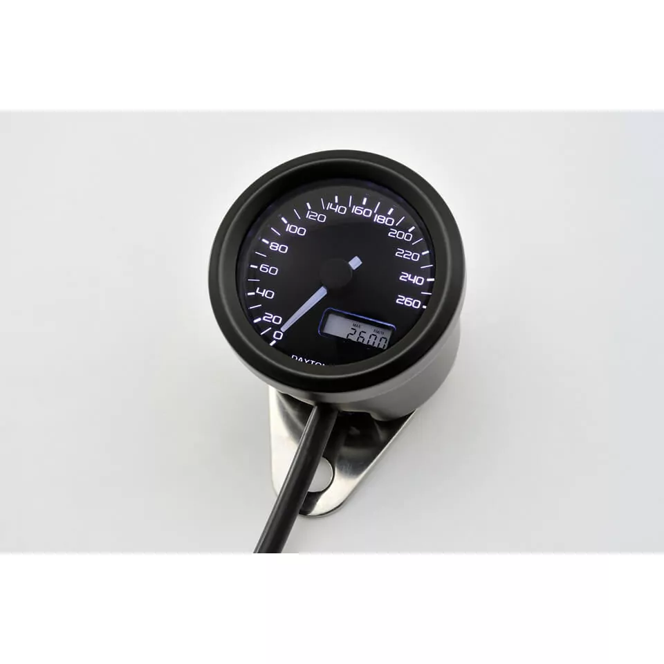 DAYTONA VELONA, Digitaler Tachometer mit Halter, Ø 48 mm