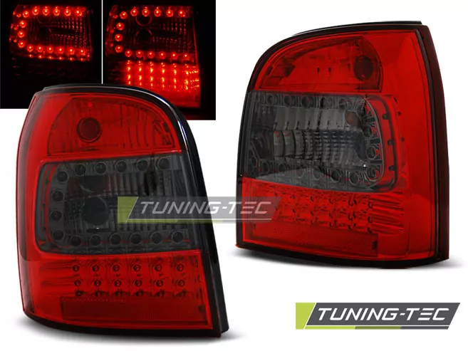 Led Tail Lights Red Smoke Fits Audi A4 94-01 Avant