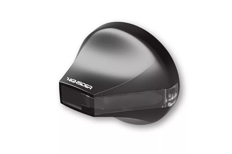HIGHSIDER pro Flight LED Lenkerendenblinker Schwarz/Getönt E-Geprüft (Paar)