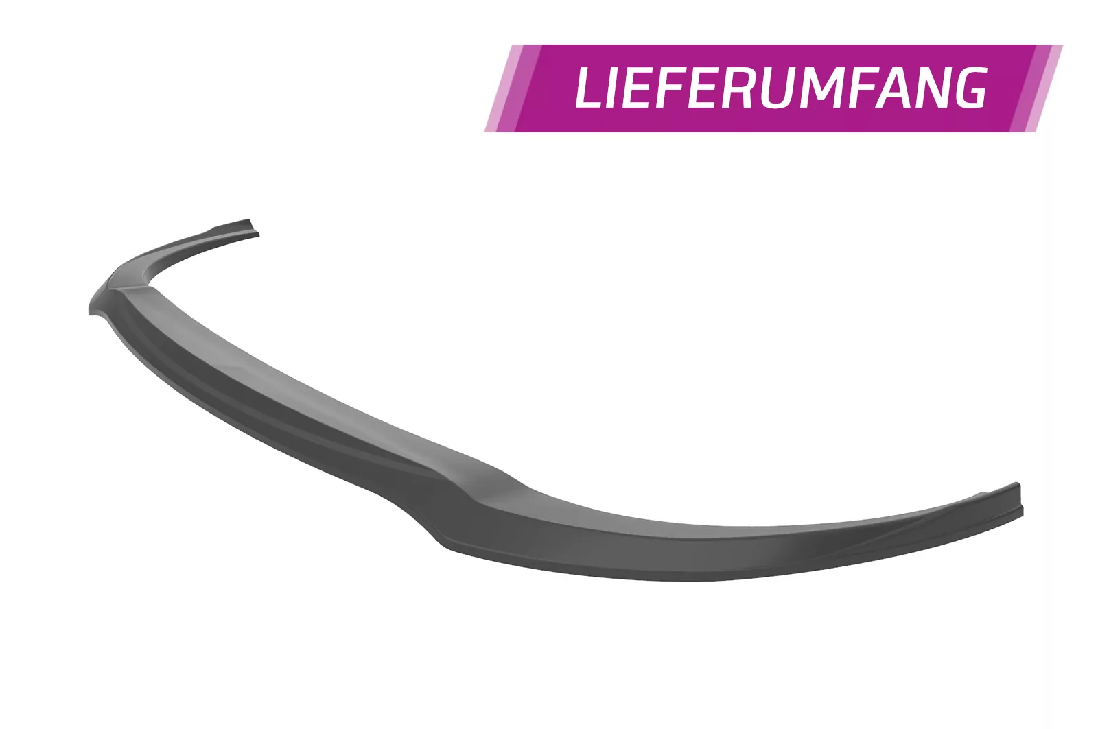 Cup-Spoilerlippe mit ABE für Kia Rio 4 (YB) vor Facelift CSL585 Schwarz Strukturiert