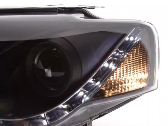 Scheinwerfer Set Daylight LED TFL-Optik VW Passat Typ 3C Bj. 05- schwarz